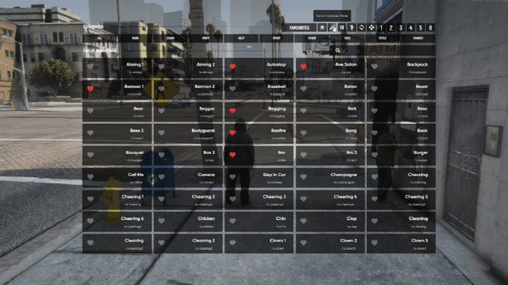Animations Menu [ESX,QB]