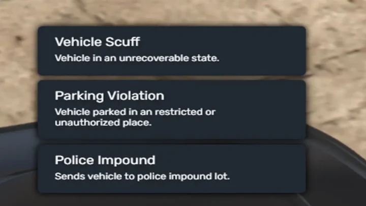 NoPixel Scuff Impound [QBCore]